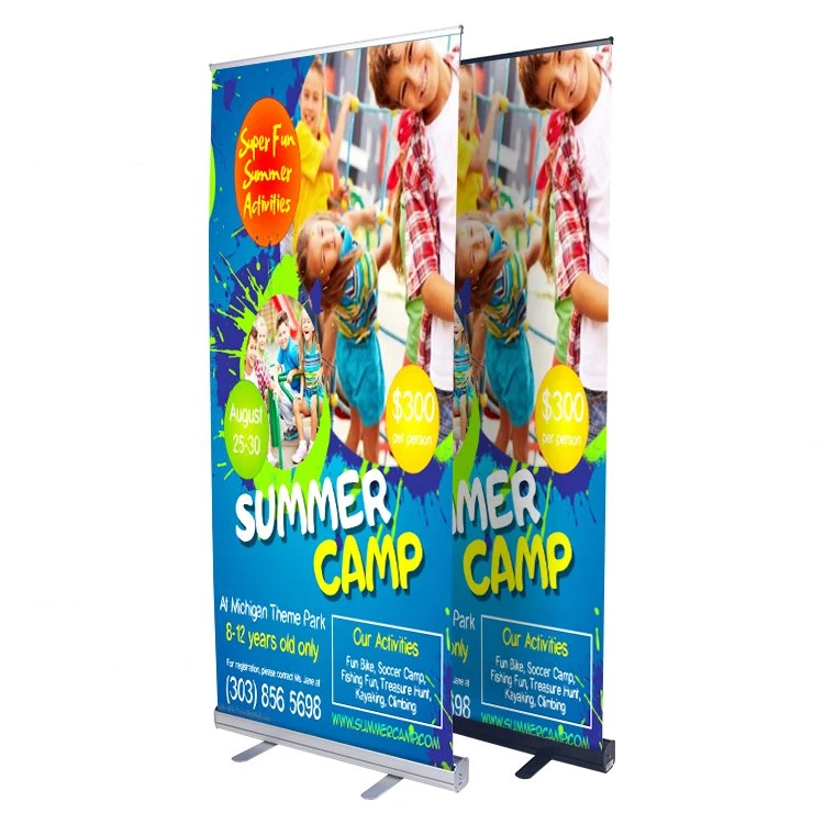 Aluminum Feet Roll up Banner Stand for Exhibition Display