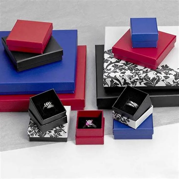 Custom Elegant Paper Gift Ribbon Jewellery Packaging Display Watch Folding Boxes with High quality/High cost performance 