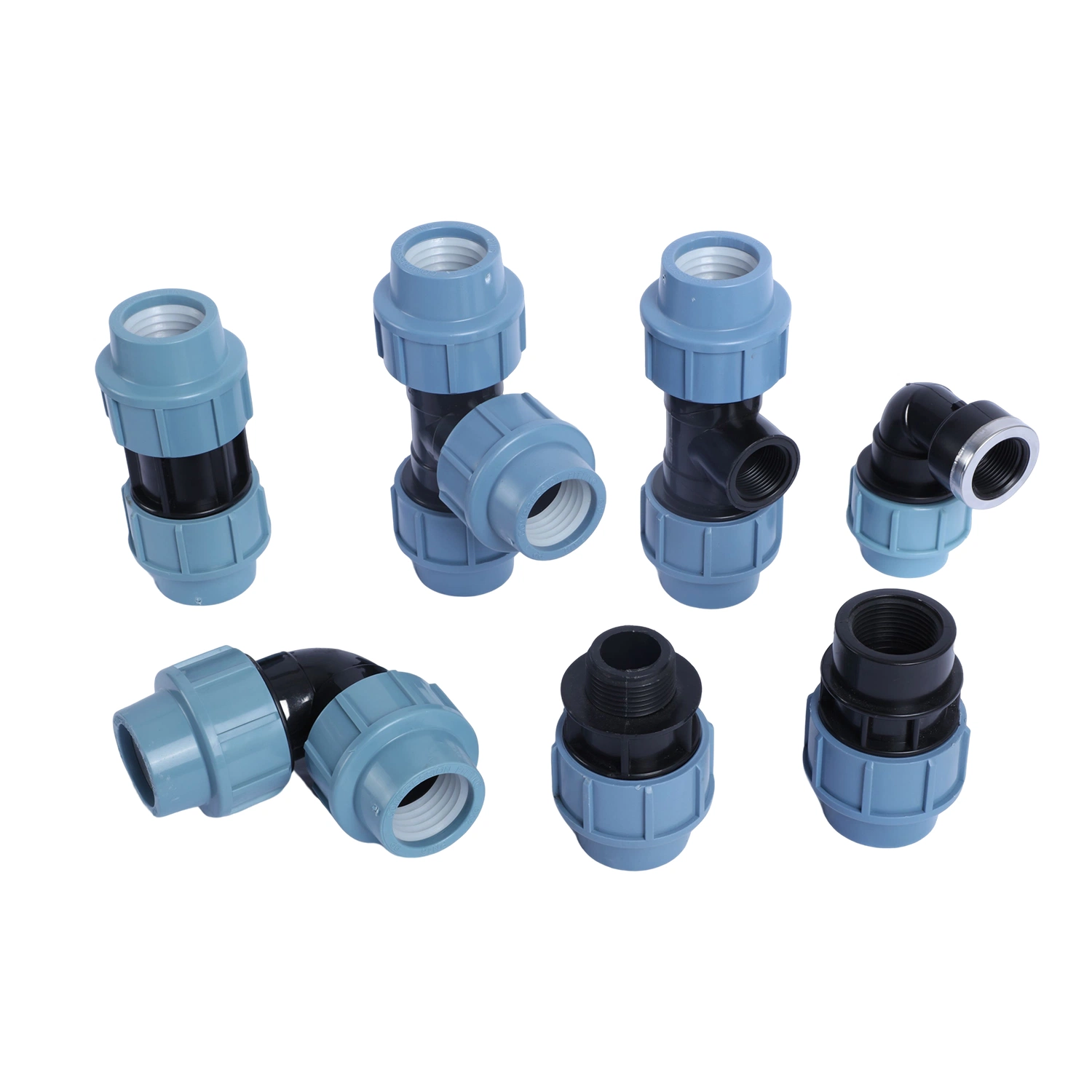 Hardware Hydraulic Pneumatic Parts 75mm 90mm 110mm PP/PE Pipe Fittings