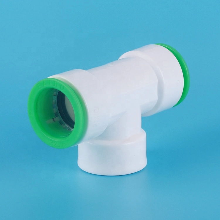 Wholesale/Supplier Custom Pbf Pipe Connection Water Reducer Union Fittings 3 Way Plastic Quick Round Air Tube Connectors for Industry