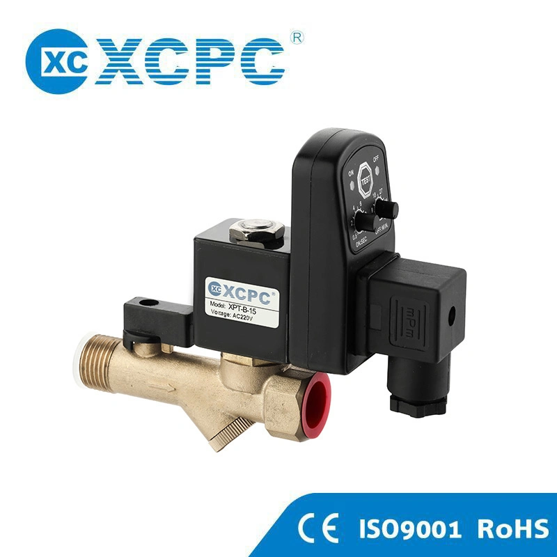 Xcpc Auto Drain Solenoid Valve with Timer for Air Compressor