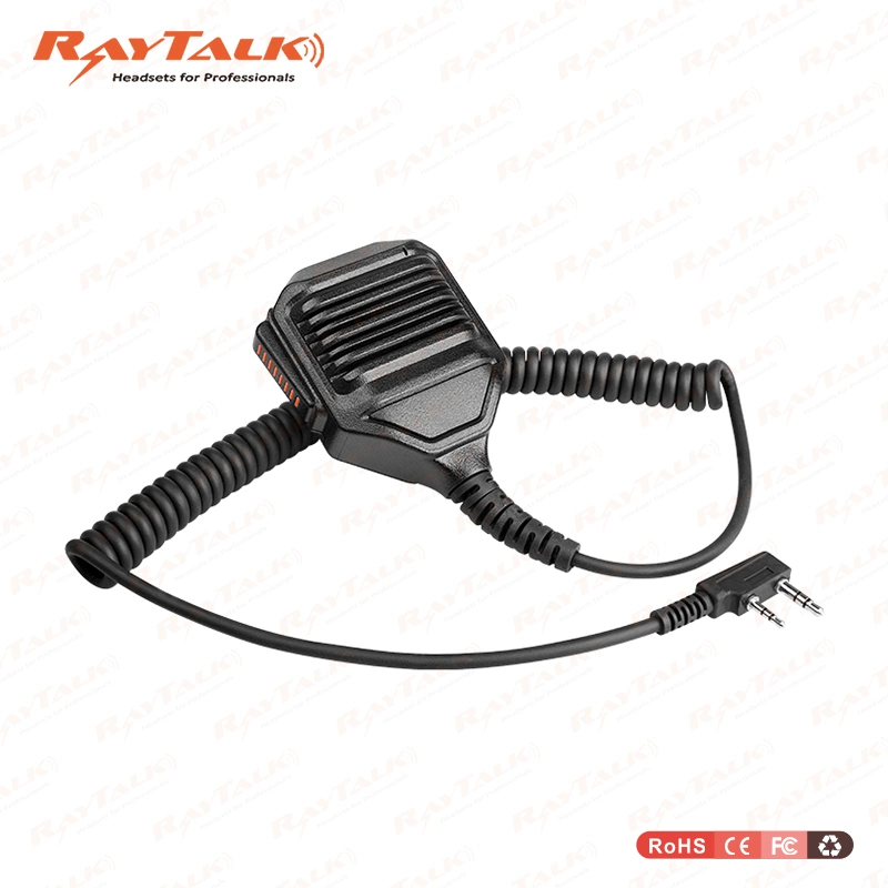 Heavy Duty Remote Speaker Microphone Two Way Radio Certificated IP67 Waterproof Microphone Speaker