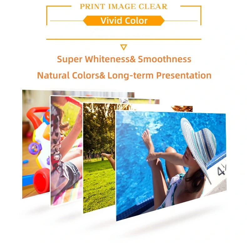 Super White &amp; Glossy Professional Fotopapier Inkjet Fotopapier ohne Rückdruck, 210gsm, 8 Zoll (A5) (148 mmx210 mm), Packung mit 100 Blatt