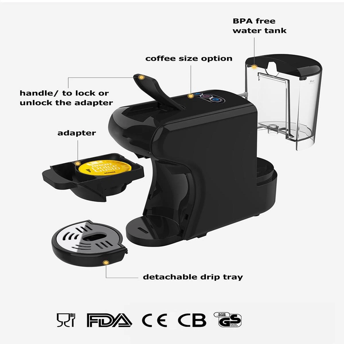 Coffee Maker Automatic Drip Coffee Maker Household Cold Brew Coffee Machine Cover Coffee Kettle for Home Office