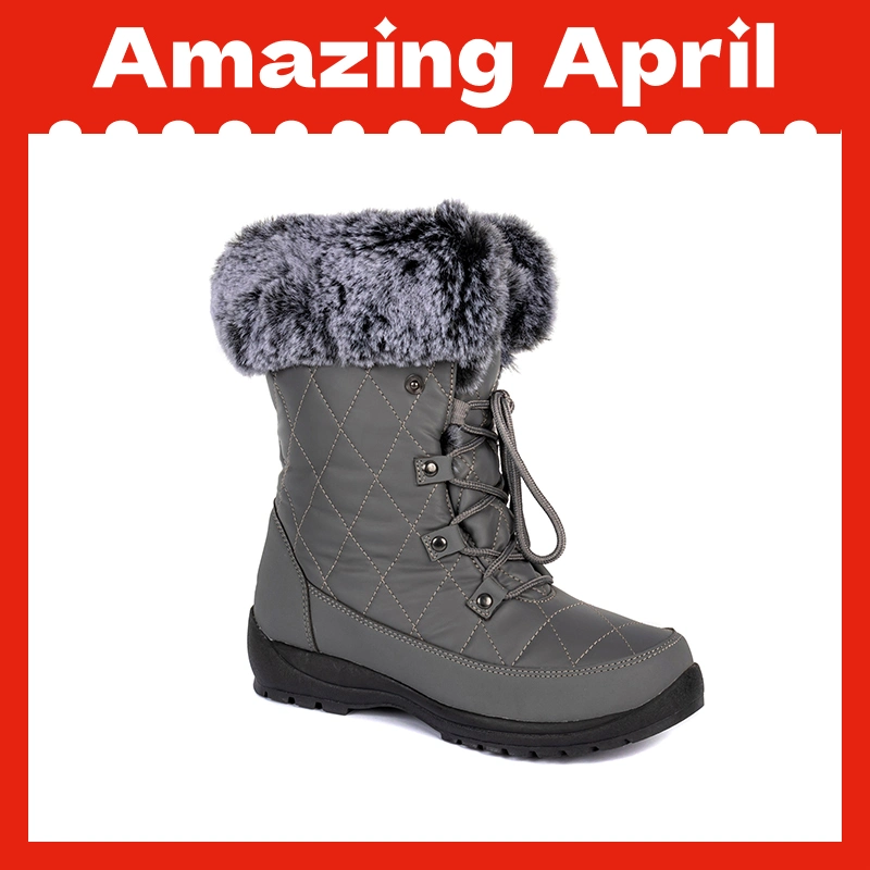 Wholesale Fur Boots Ladies Atificial Plush Women Winter Snow Boots