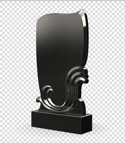 Upright Design Black Granite Russia Monument