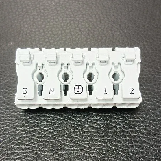 Top Hengda Releasable Electrical Terminal Blocks 5ways Wire Quick Connector