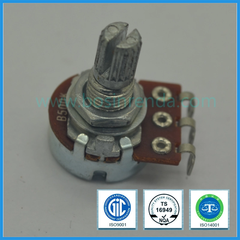 Potentiomètre rotatif 16mm B50K B100k pour l'équipement audio