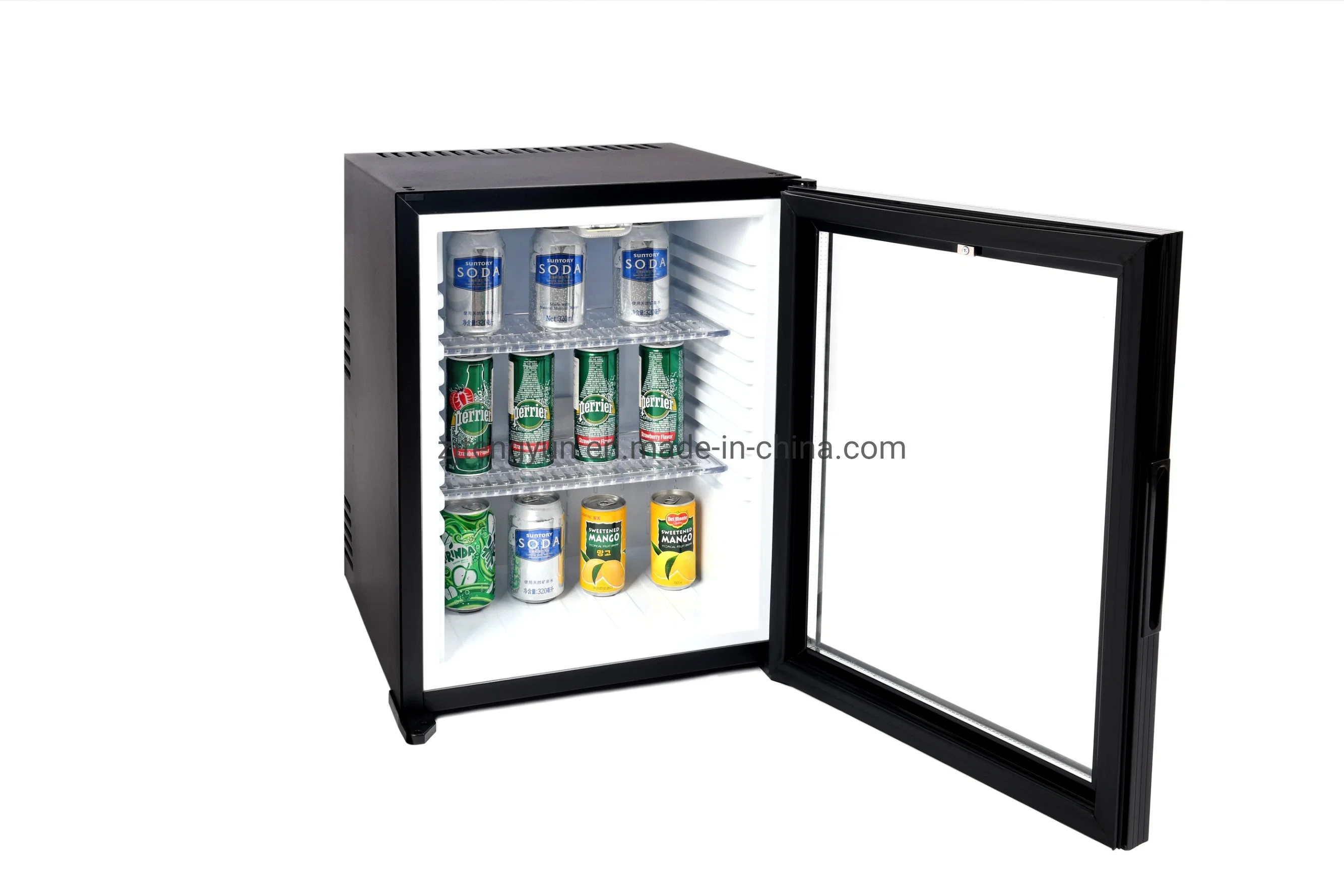 Drink Beverage Hotel Silent Noise Free Refrigerators Cabinet Auto Systems Electronic Smart Small Fridge Minibar