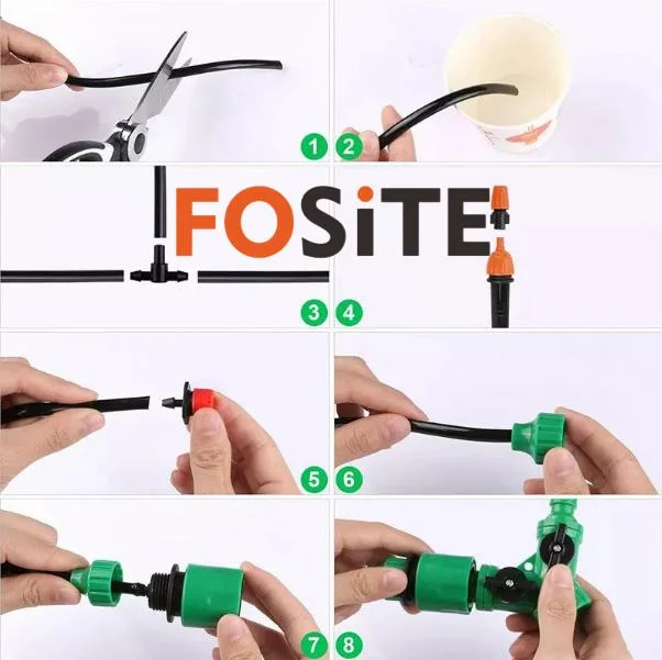 Fosite Agricultura riego Garden Sprinkler Drip sistema de riego Arrow Dripper Riego sistema de goteo Productos de riego