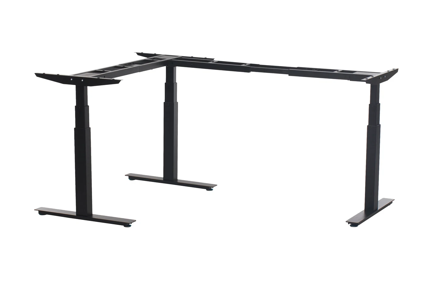 Office Electric Height Adjustable L Shaped Computer Desk