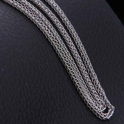 Gold Plated Stainless Steel Wheat Chopin Chain Necklace Necklace Making Chain Fashion Jewelry