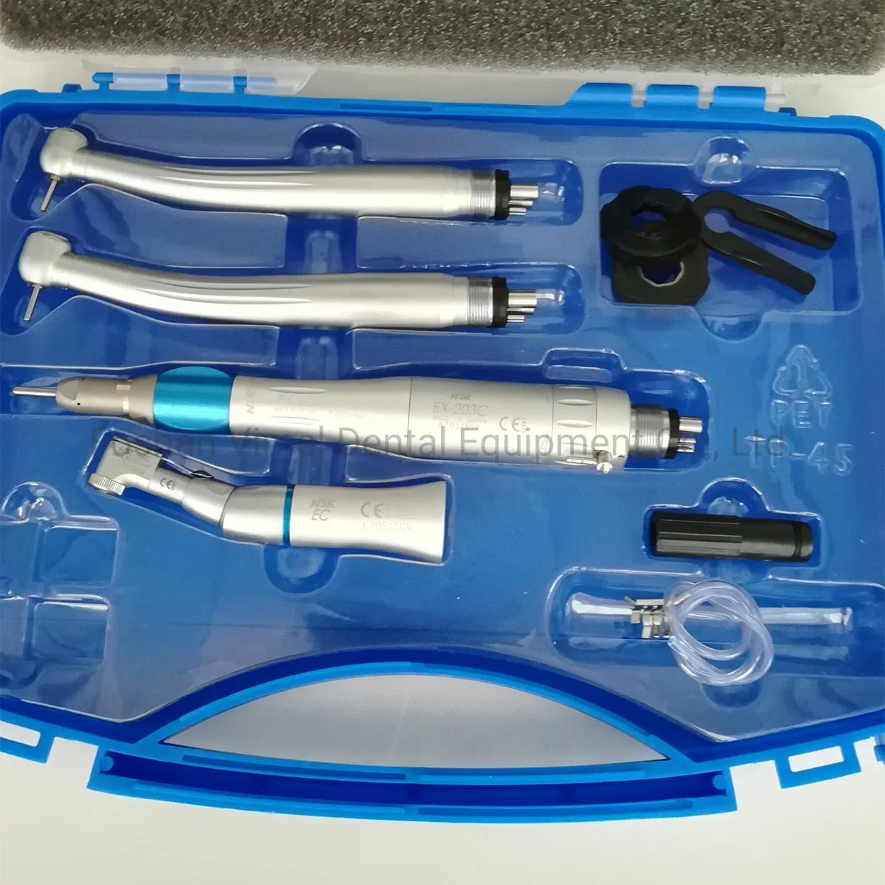 Peça de mão para turbina de alta velocidade NSK Pana Max Dental Push Kit de estudante ex-203c