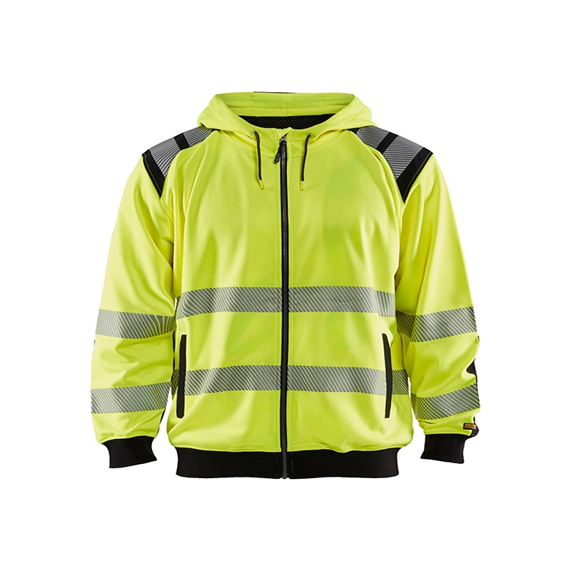 Outdoor étanche de sécurité Vêtements de pluie Vêtements de travail de sécurité réglable Veste Hoodie