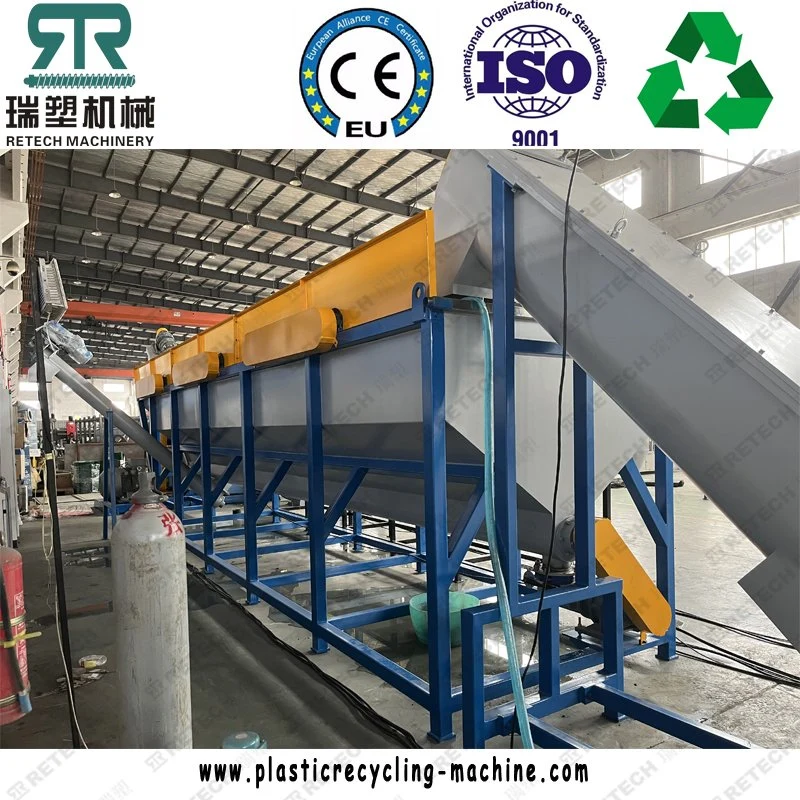 500kg/Hr Waste Post Consumer LDPE LLDPE 98/2 95/5 Film Recycling Squeezing Washing Line Plant
