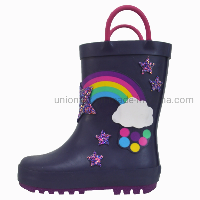 3D Cartoon Kid's Rain Boots Non-Slip Rain Shoes for Children