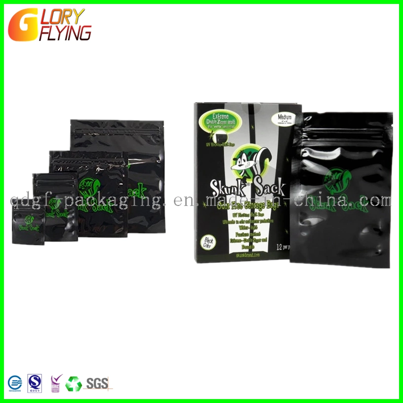 Smell Proof Mylar Plastic Bag with Zipper and Making The Special Design for Bags