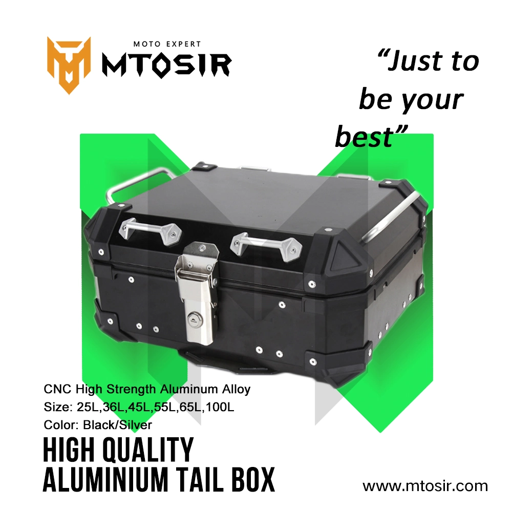 Aluminium Tail Box Black High Quality Motorcycle Accessories Luggage