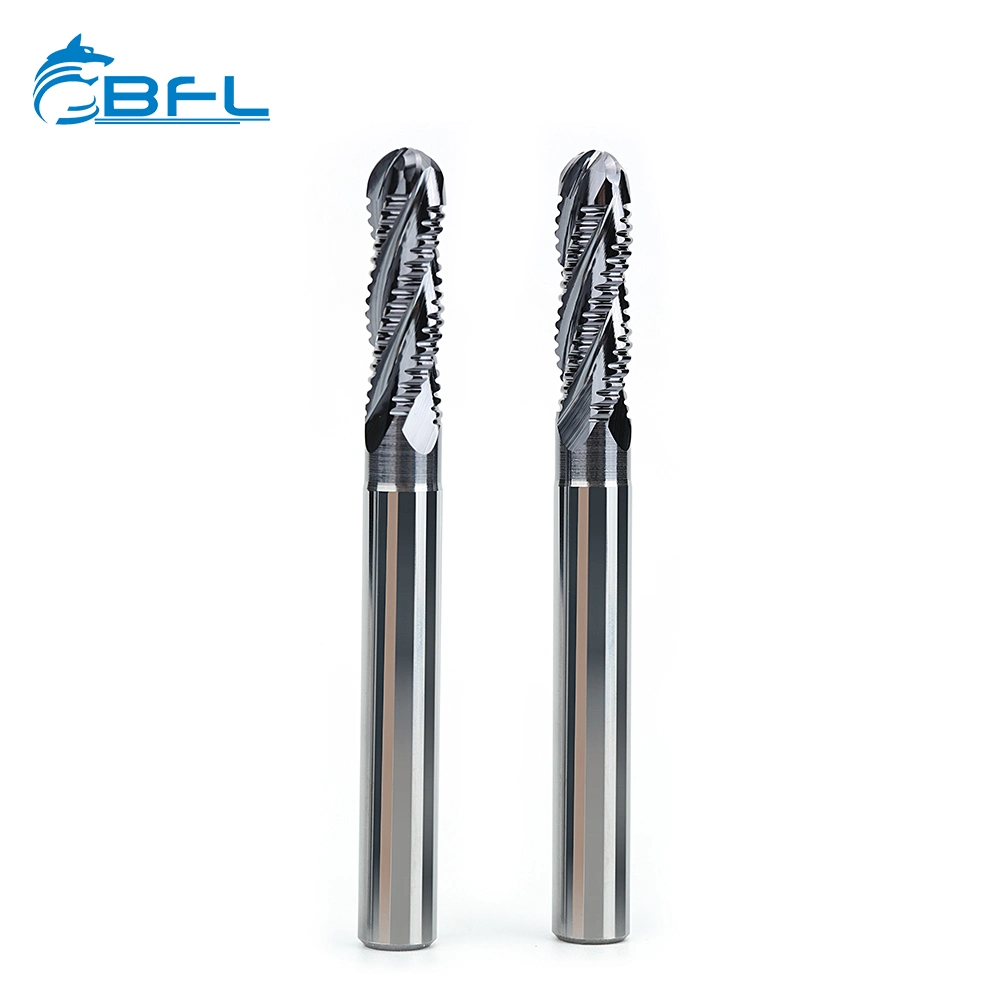 Bfl 4 Flutes Roughing Ball Nose CNC Fresa Rough Milling Cutter