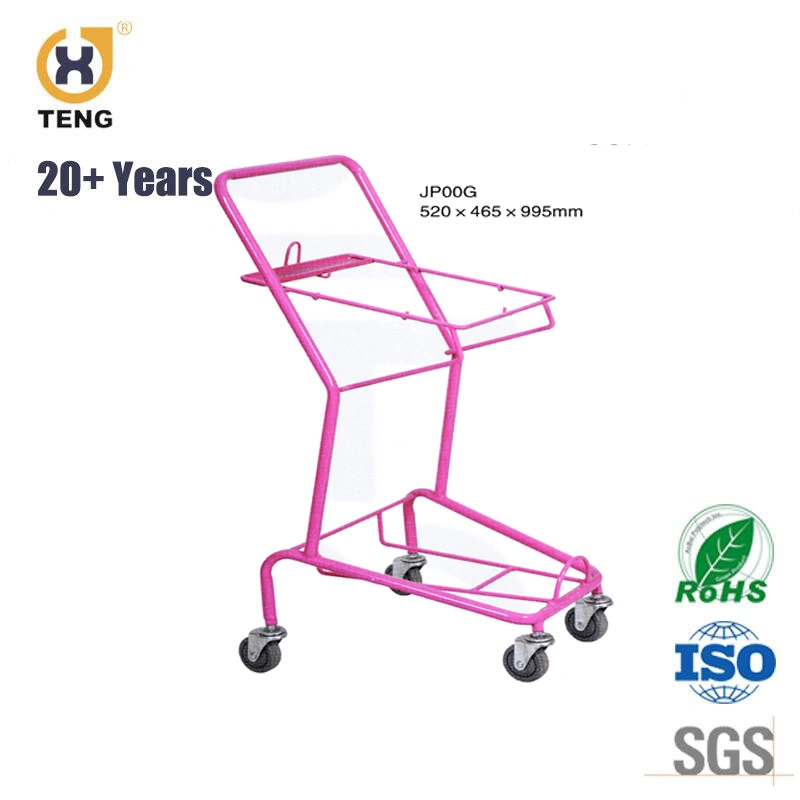 High Performance Japanese Shopping Trolley with Plastic Shopping Basket