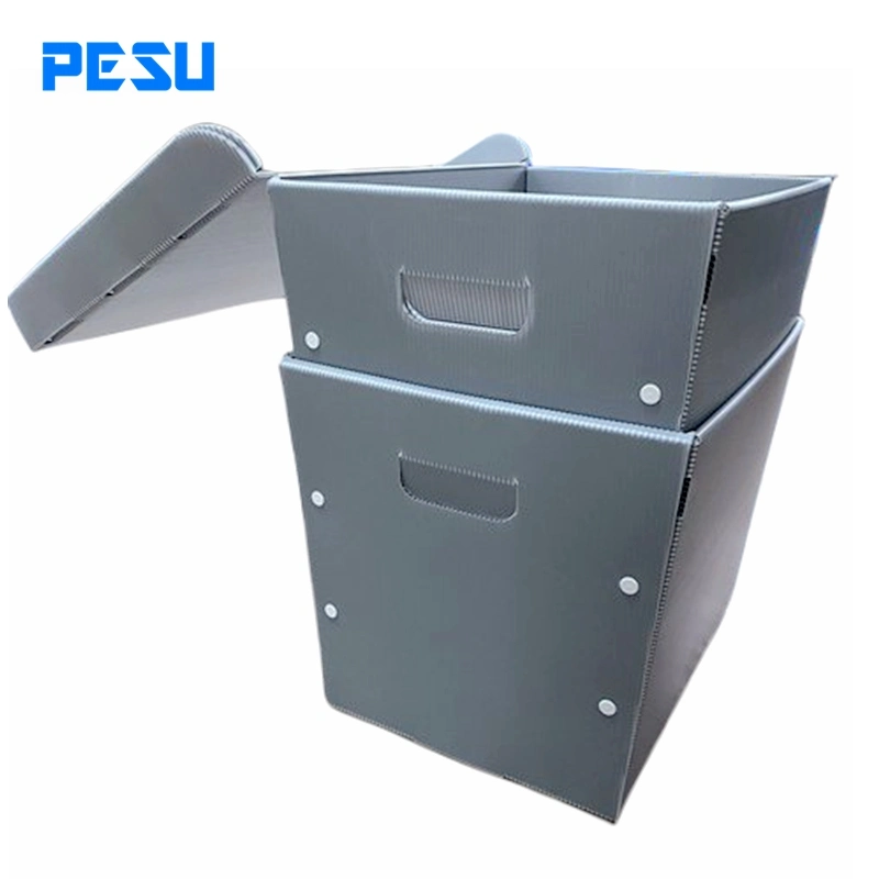 Heavy Duty Plastic Corrugated Box for Packing with Handle