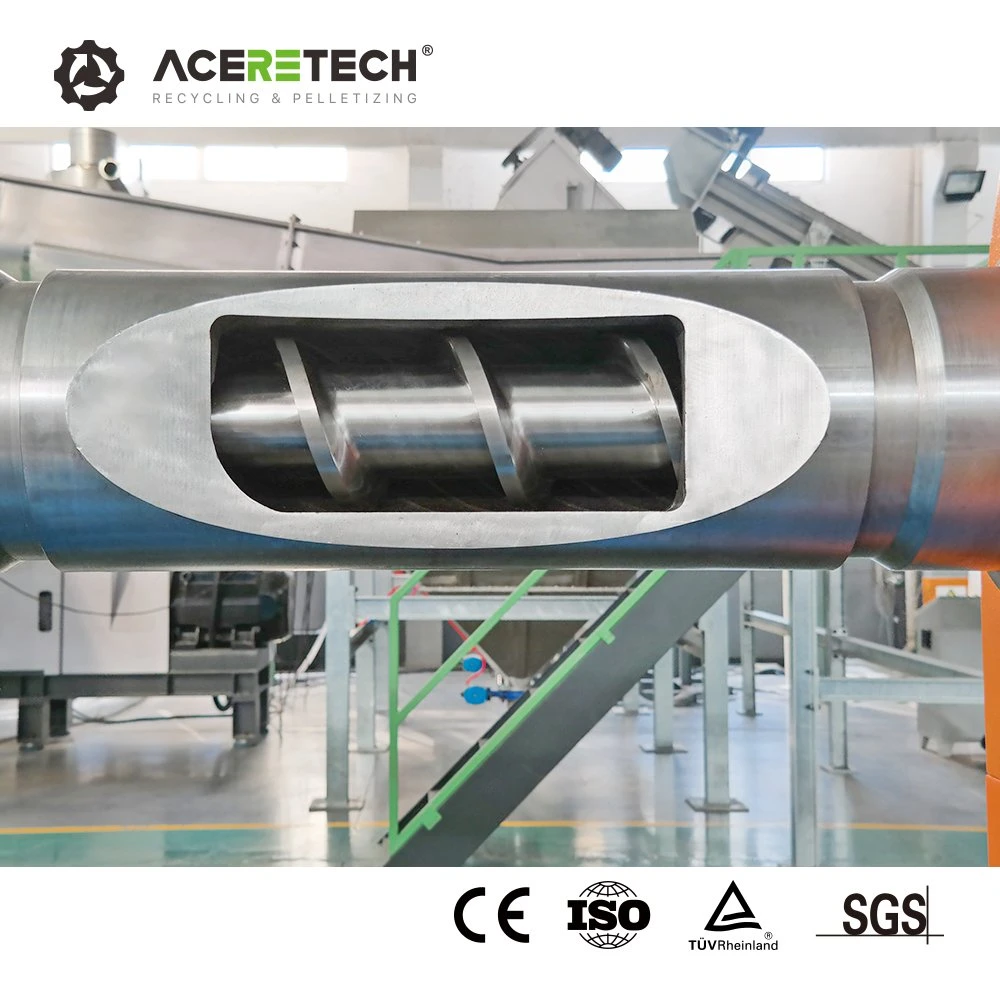 Production Equipment PP/PE/ABS/PS/PC Regrinds Plastic Granules Extrusion Regranulating Line