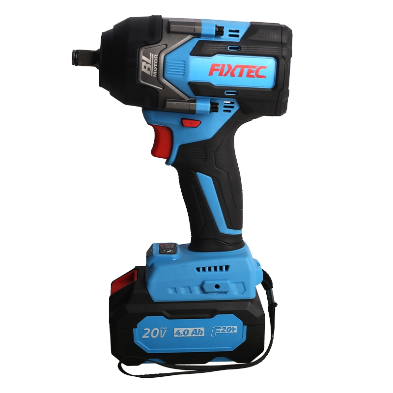 Fixtec Portable Electric Brushless Wrench 1/2" 20V Cordless Brushless Impact Wrench for Car Repairing