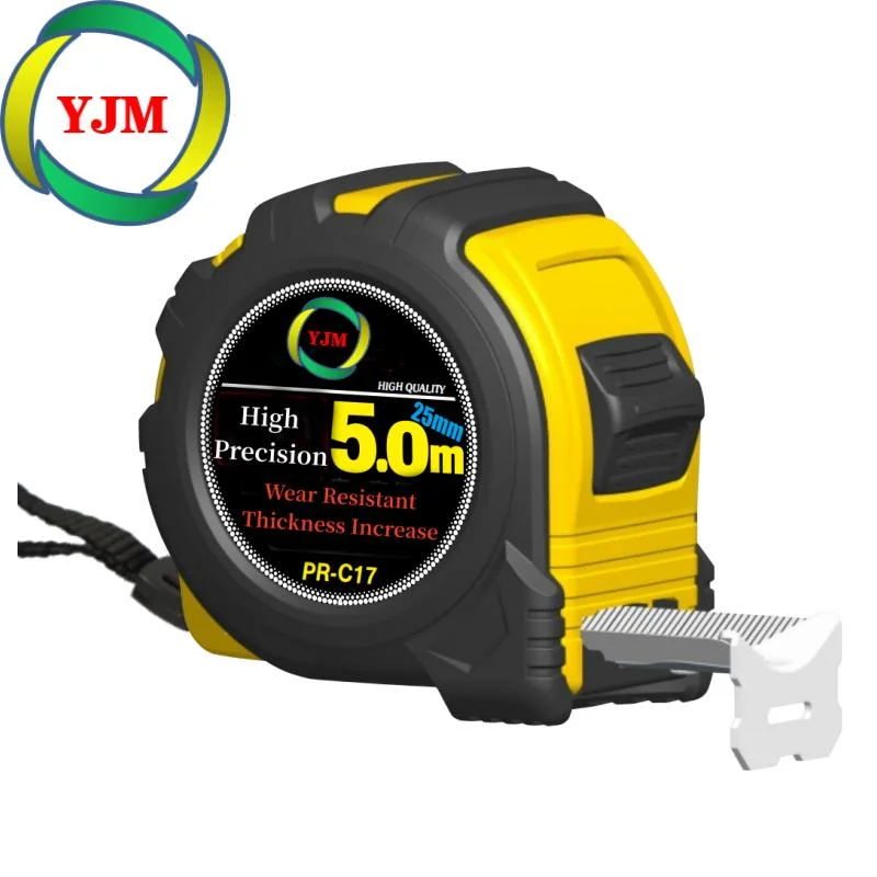 3m/5m/10m High Precision Wear-Resistant Tape Measure with Plastic Housing and Point Brake Button