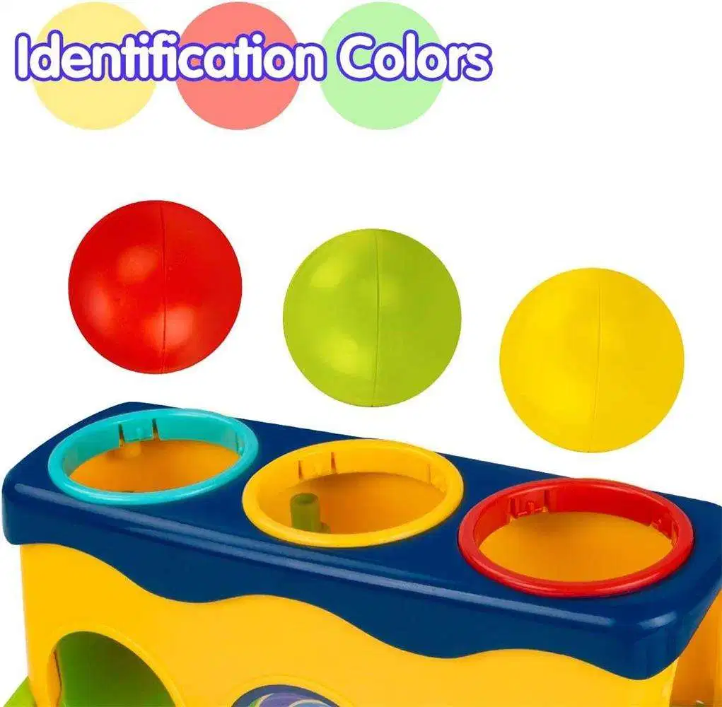 Hot Sale Kids Educational Plastic Knock Color Ball Toy Piling Platform Hammer Baby Toys for Kids