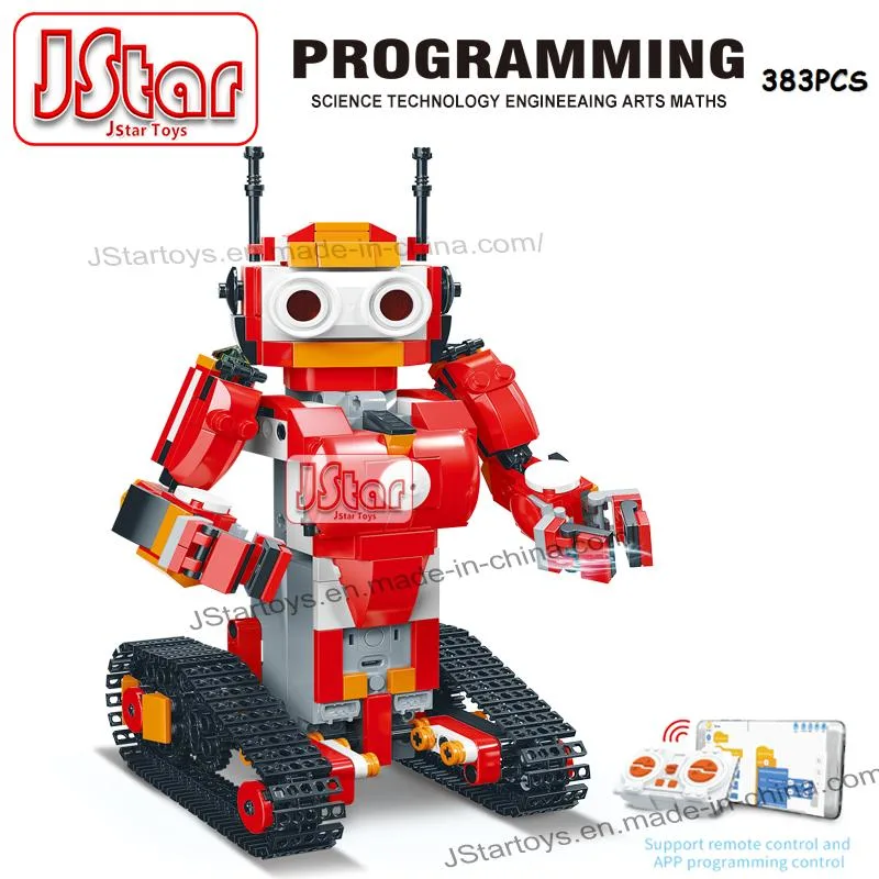 Creative APP Programmierung Roboter Stamm Baustein Set Fernbedienung 389PCS Bausteine DIY Kit Lernen Pädagogische Wissenschaft Intelligente Technik RC-Spielzeug