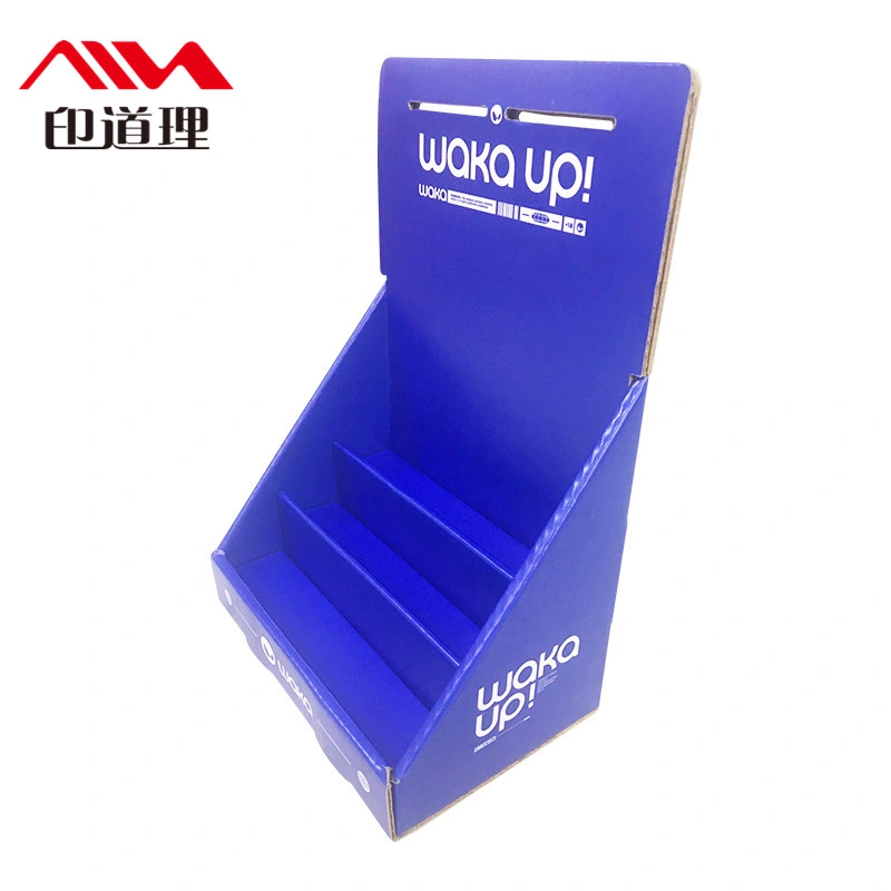 Mall Populäre Counter Werbung Karton Pop Display Box Wellpappe Standfuß Standfuß Regal