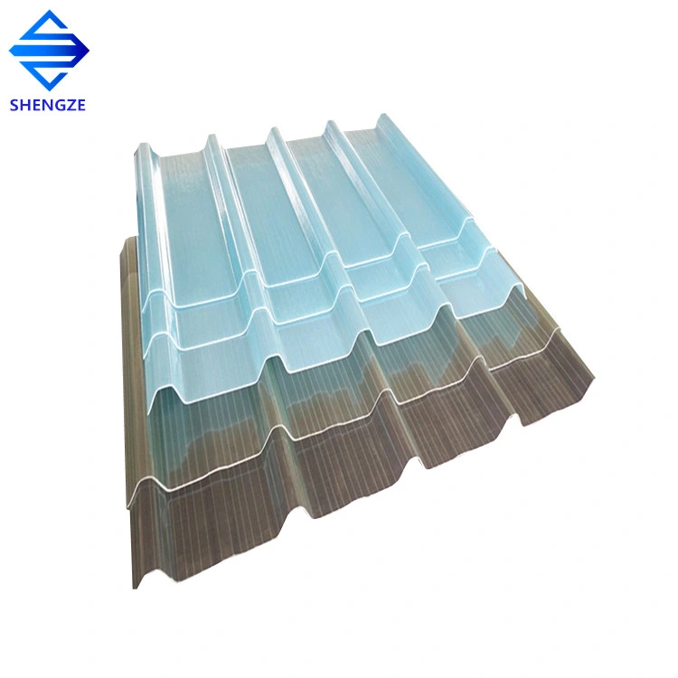 Greenhouse Corrugated FRP Skylight Clear GRP Roofing Panel Material