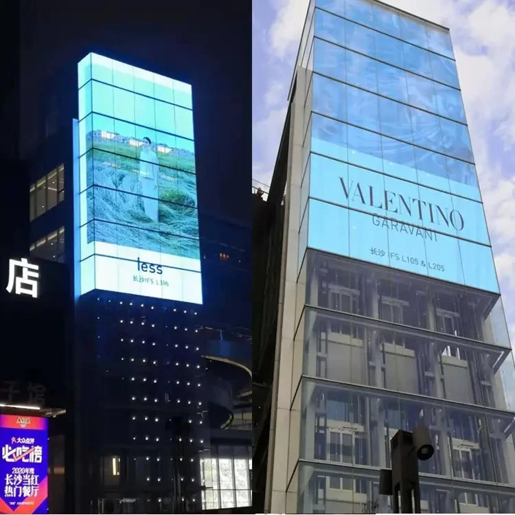 P10.42 Écran d'affichage LED transparent intérieur/extérieur pour panneau publicitaire vidéo