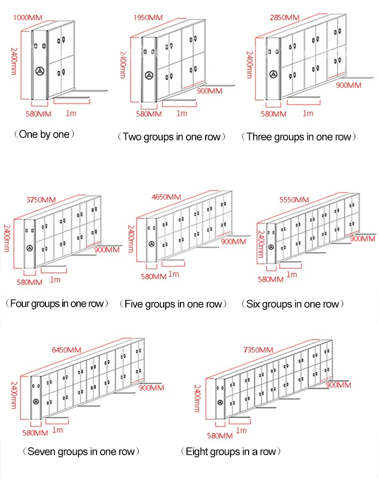 High Safe Bank Office Mobile Handwheel Shelving System Archive Box Files Storage