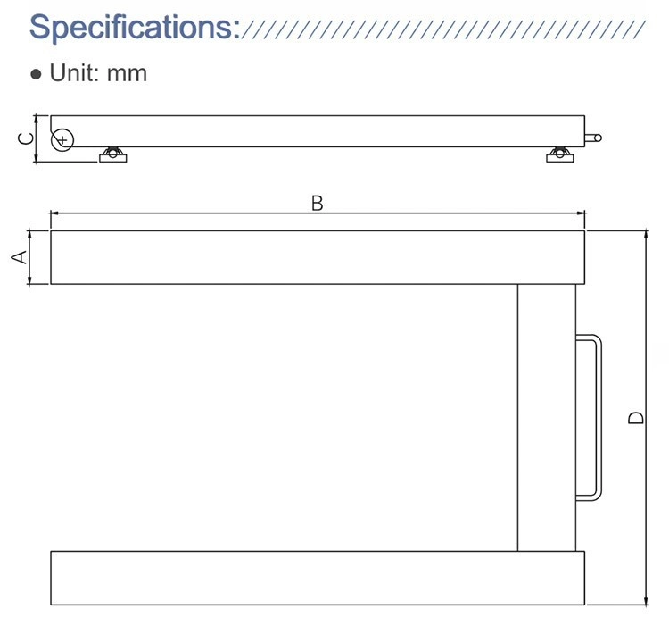 Long Lasting High Accuracy Movable Weighing Floor Platform Scales