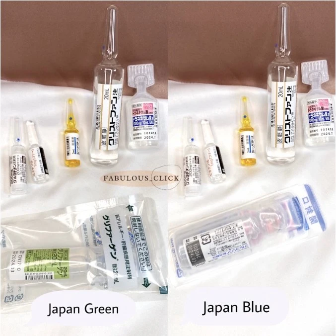 Japón Platinum de inyección de blanqueamiento de la piel es el más productos de alta calidad Japón Platinum 10 sesiones de inyección de glutatión Glutax Luthione Cindella