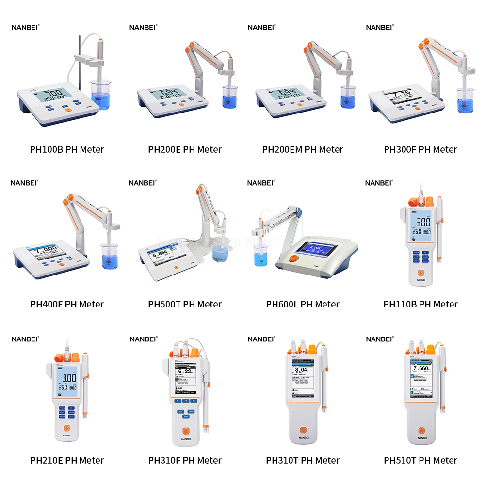 1-5 Points Benchtop Laboratory Digital pH Meters