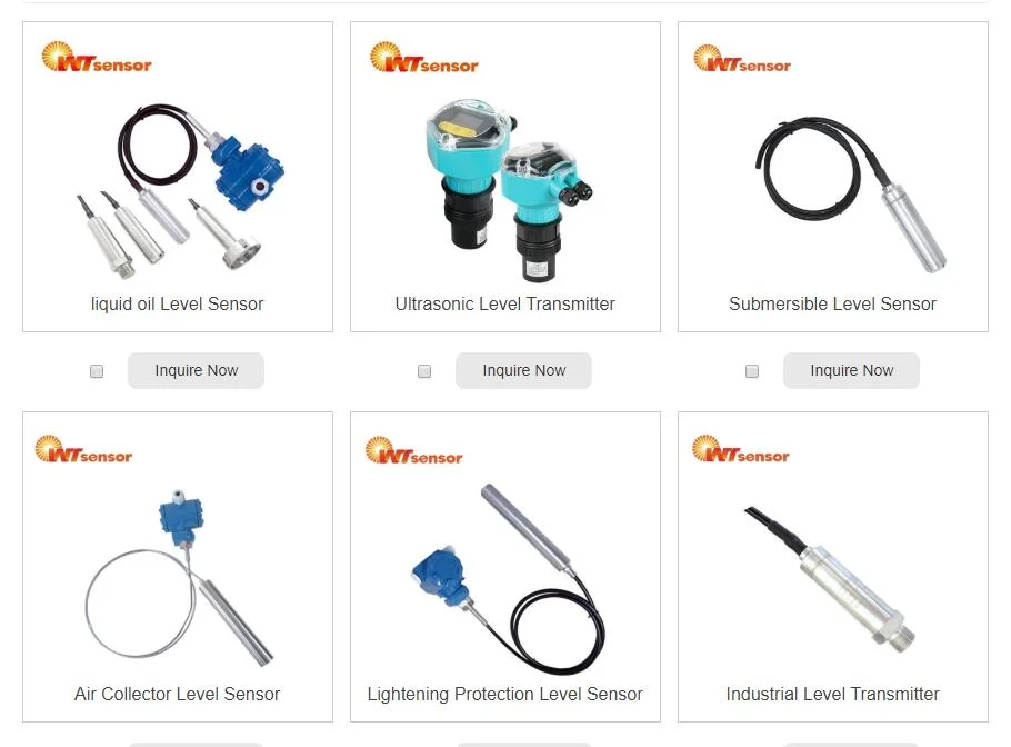 Wtsensor PCM260h CE Piezoresistive Silicon Water Tank Level Measurement Sensor