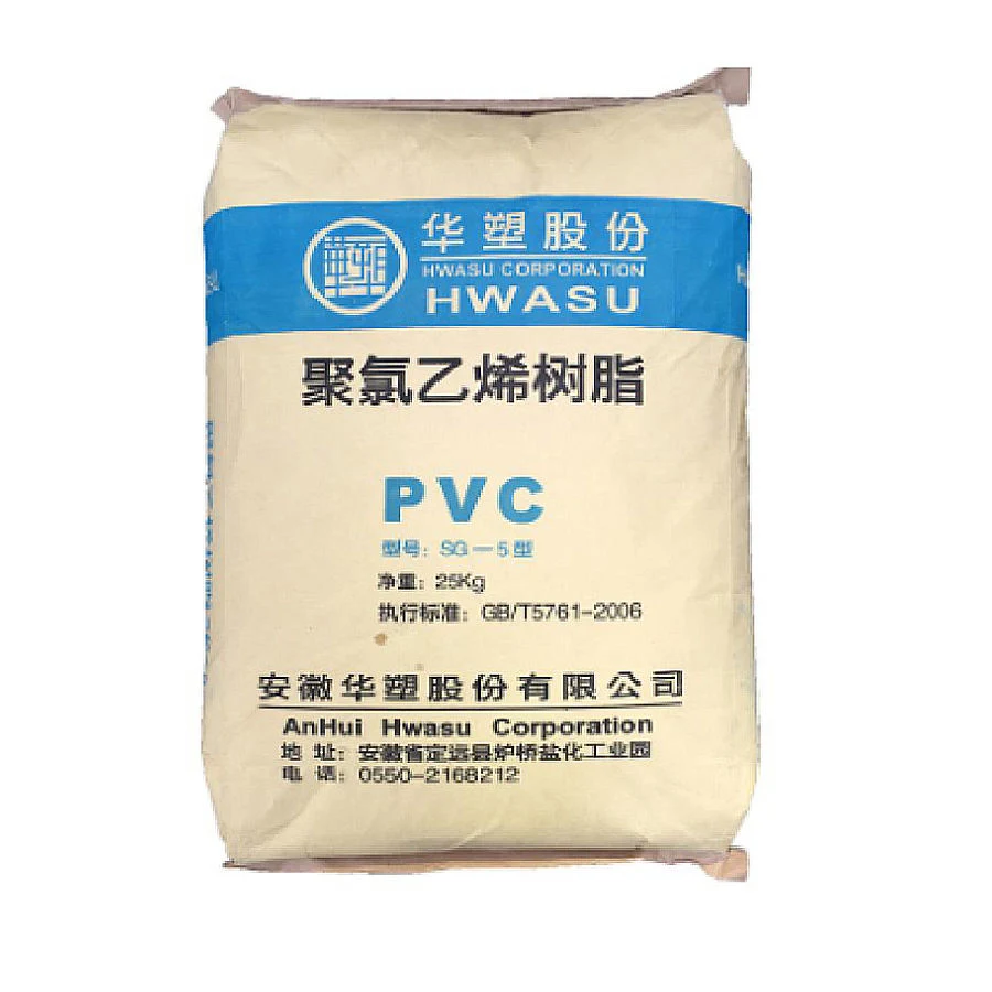 Vrigin PVC Resin Plastic Raw Materials Sg5/Sg6/Sg7/Sg8 Suspension