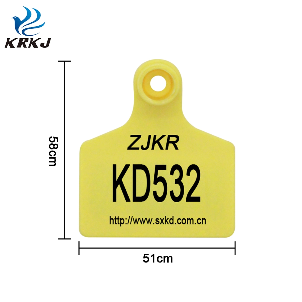 UV Resistant RFID 860 MHz UHF RFID Animal Goat Cow Ear Tags with Laser Printing Numbers