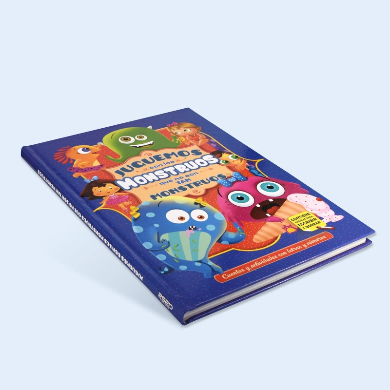 Cmyk Color Printing Hardcover Kids Book with Outer Paper Packing Box