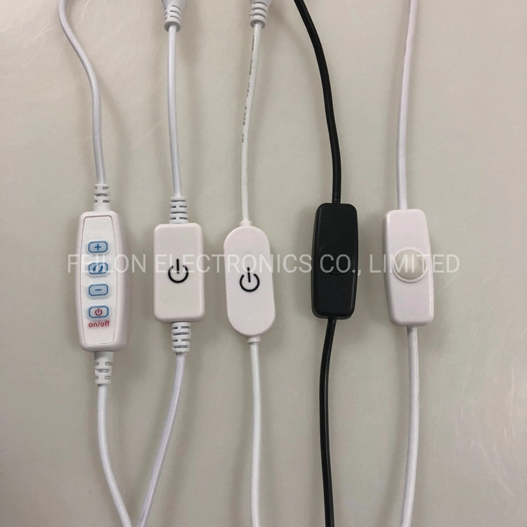 DC 5V 12V 24V 3 Way 4 Way Dimmer Switch for LED Table, Curtain Light or for Other LED Lights Dimming, Can Accept Customer Made Power off Memory Function