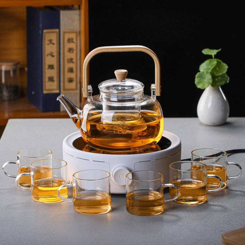 Manufacturers Wholesale/Supplier Beam Pot Glass Tea Pot Boiling Teapot Tea Health Pot