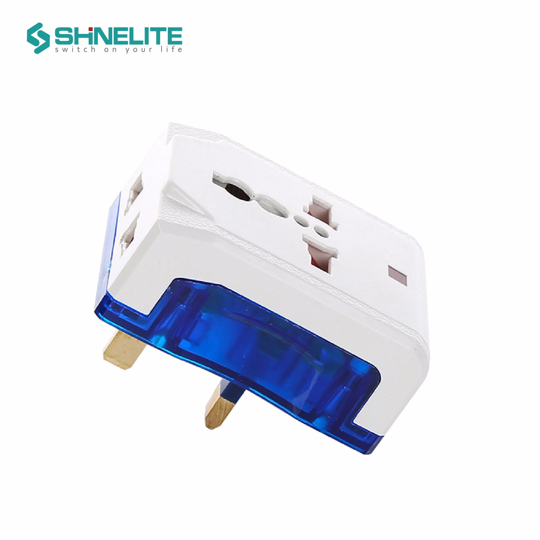 UK High quality/High cost performance  13A 5pin Multi-Function Socket Plug Travel Adaptor