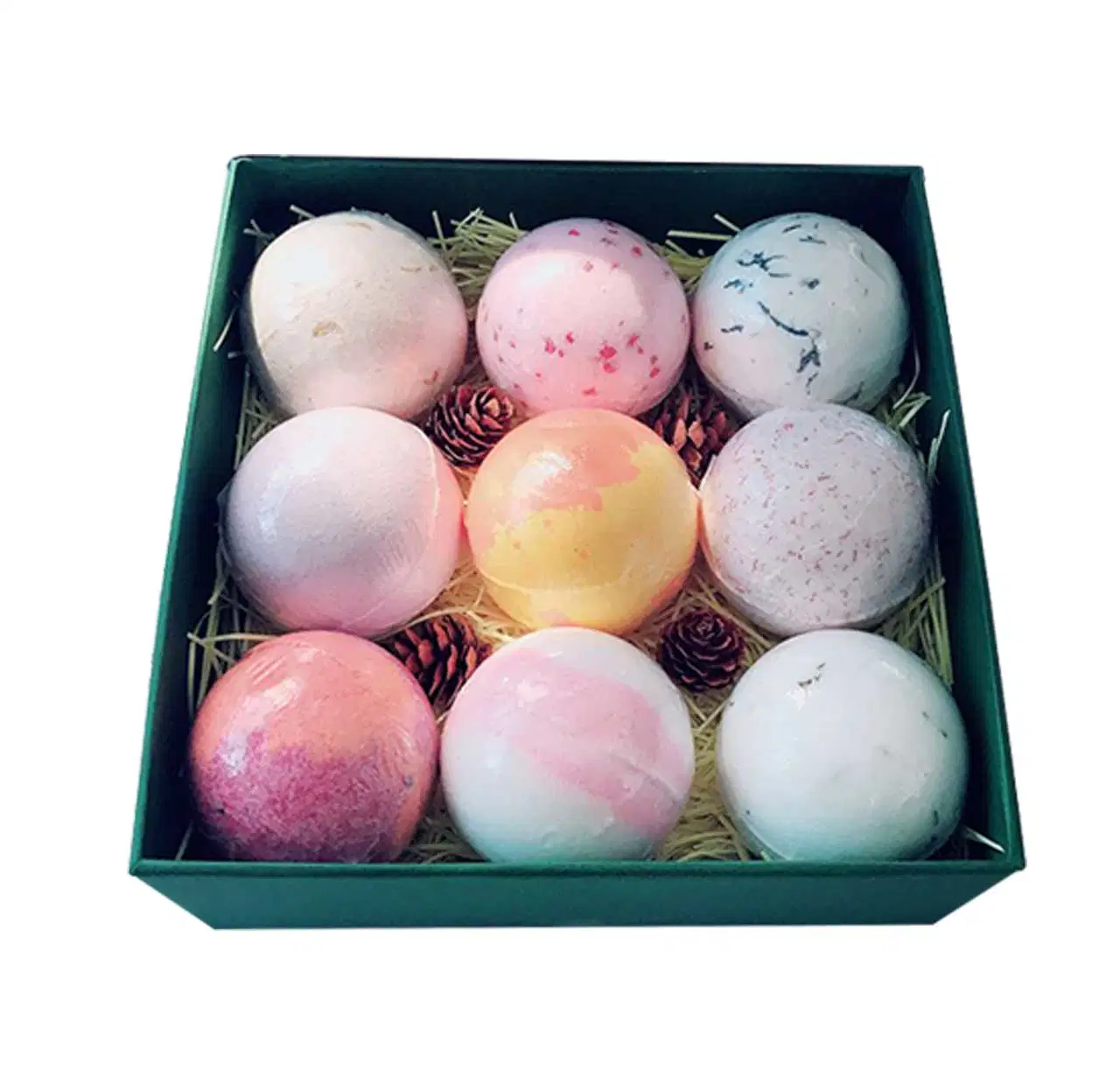 Private Label Wholesale/Supplier Color Mesh Sponge Bath Ball Dissolv Bath Salt Ball for Skin Care