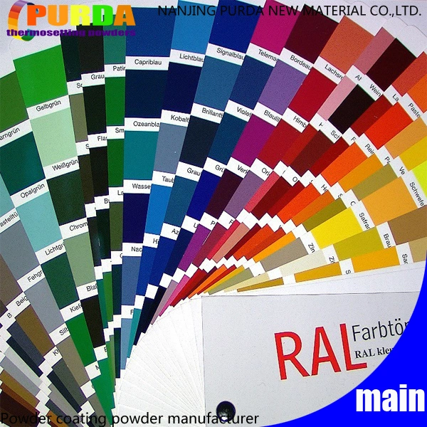 Couleurs RAL de pulvérisation électrostatique époxy-polyester enduit de poudre d'intérieur