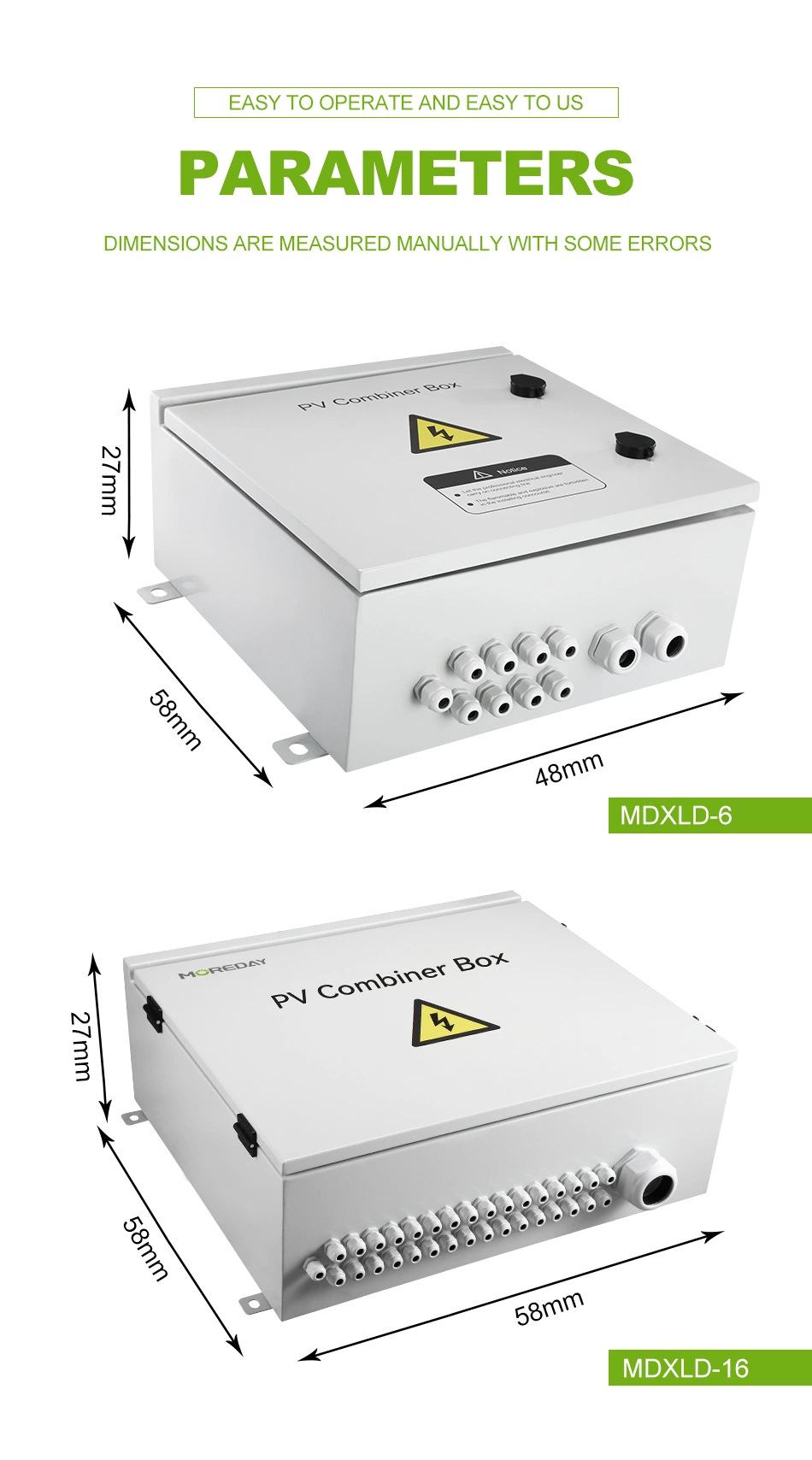 Mehrtag Fabrik Preis hohe Qualität 24 Strings IP65 PV Combiner Box für Solar PV System Anschlussdose