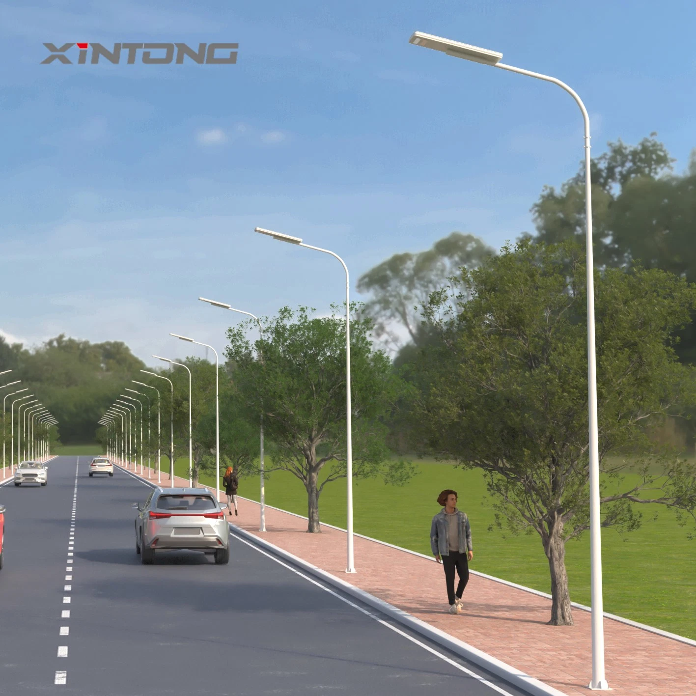 3000K-6500K Highway Xintong Carton Box 14lm/W Solar Lighting LED Light