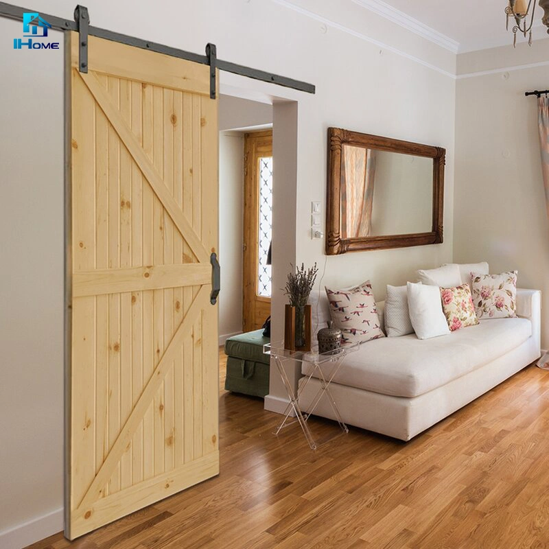 Sliding Cabinet Barn Door Hardware Solid Wood MDF Sliding Barn Doors