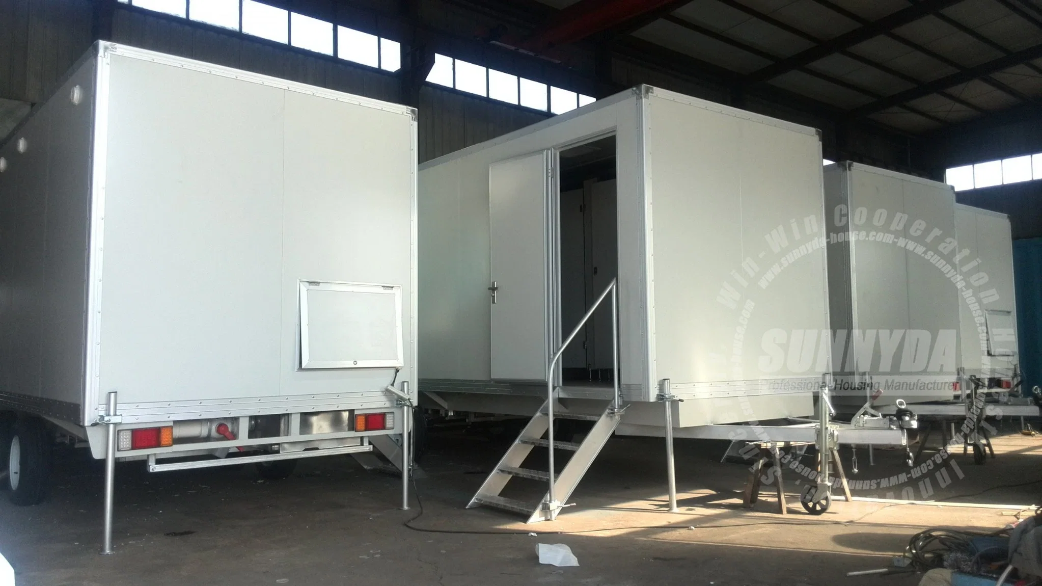 Motorcycle Cargo Trailer, Portable Toilet, Movable Trailer Toilet